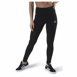 adidas ESSENTIALS HIGH-WAISTED LOGO LEGGINGS Black / White Svart Sale