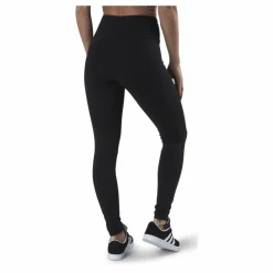 adidas ESSENTIALS HIGH-WAISTED LOGO LEGGINGS Black / White Svart Sale