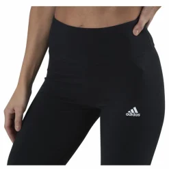 adidas ESSENTIALS HIGH-WAISTED LOGO LEGGINGS Black / White Svart Sale
