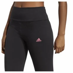 adidas ESSENTIALS HIGH-WAISTED LOGO LEGGINGS Black Svart Clearance
