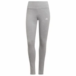 adidas ESSENTIALS HIGH-WAISTED LOGO LEGGINGS Medium Grey Heather / White Grå New