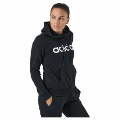 adidas Essentials Hoodie Black / White Svart Discount
