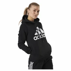 adidas Essentials Hoodie Black / White Svart Discount