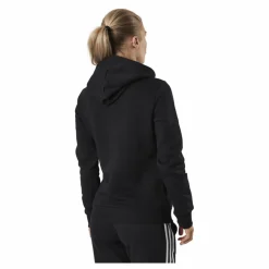 adidas Essentials Hoodie Black / White Svart Discount