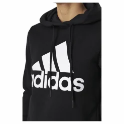 adidas Essentials Hoodie Black / White Svart Discount