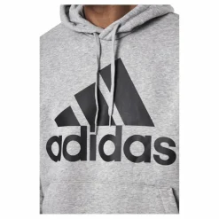 adidas Essentials Hoodie Medium Grey Heather / Black Grå