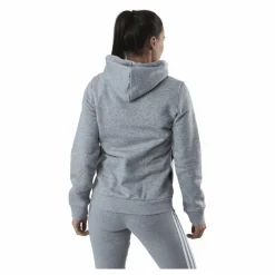 adidas Essentials Hoodie Medium Grey Heather / White Grå Discount