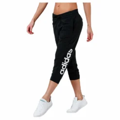 adidas Essentials Linear 3/4 Pant Black / White Svart New