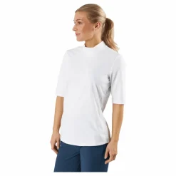 adidas Essentials Mock Polo Shirt White Vit Clearance