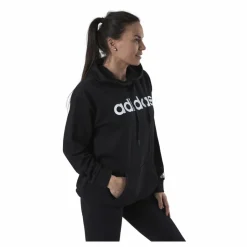 Essentials Oversized Hoodie Black / White*adidas Outlet