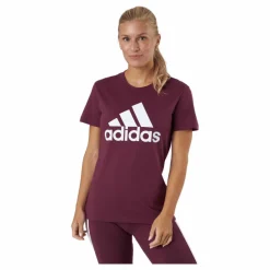 Essentials Regular T-Shirt Victory Crimson / White*adidas Discount