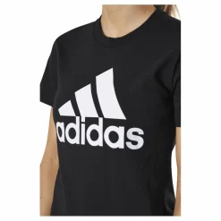 adidas Essentials Regular T-Shirt Black / White Svart Discount