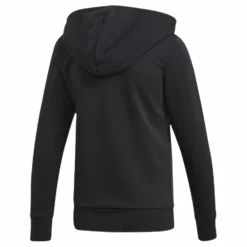 adidas Essentials 3S Full Zip Hoodie Black / White Svart Discount