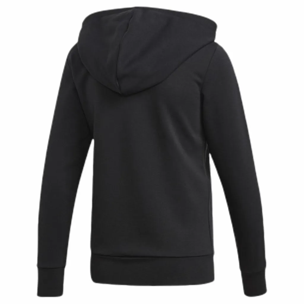 adidas Essentials 3S Full Zip Hoodie Black / White Svart Discount