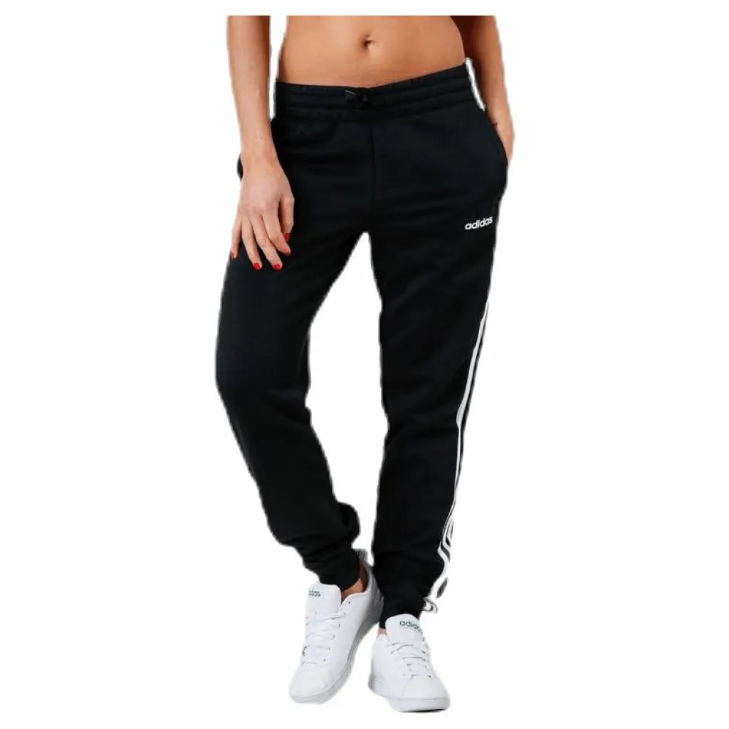adidas Essentials 3S Pant Black / White Svart Discount