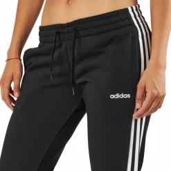 adidas Essentials 3S Pant Open Hem Black / White Svart Sale