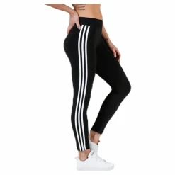 adidas Essentials 3S Tight Black / White Svart Outlet