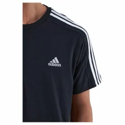 Essentials Single Jersey 3-Stripes T-Shirt Black*adidas Outlet