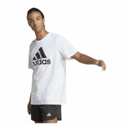 adidas Essentials Single Jersey Big Logo T-Shirt White Vit Discount