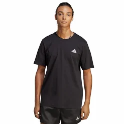 Essentials Single Jersey Embroidered Small Logo T-Shirt Black*adidas Best