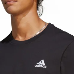 Essentials Single Jersey Embroidered Small Logo T-Shirt Black*adidas Best