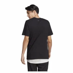 Essentials Single Jersey Linear Embroidered Logo T-Shirt Black*adidas New