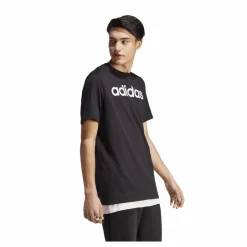 Essentials Single Jersey Linear Embroidered Logo T-Shirt Black*adidas New
