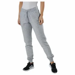 adidas Essentials Slim Tapered Cuffed Pant Medium Grey Heather / White Grå Best