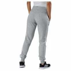 adidas Essentials Slim Tapered Cuffed Pant Medium Grey Heather / White Grå Best