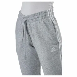 adidas Essentials Slim Tapered Cuffed Pant Medium Grey Heather / White Grå Best