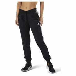 adidas Essentials Slim Tapered Cuffed Pant Black / White Svart Hot