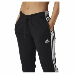adidas Essentials Slim Tapered Cuffed Pant Black / White Svart Hot