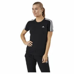 adidas Essentials Slim T-Shirt Black / White Svart Hot
