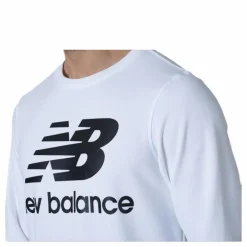 Essentials Stacked Logo Crew White/Black*New Balance