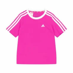 adidas Essentials 3-Stripes Cotton Loose Fit Boyfriend T-Shirt Selufu/White Rosa Sale