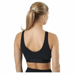 adidas Essentials 3-Stripes Crop Top With Removable Pads Black / White Svart Best