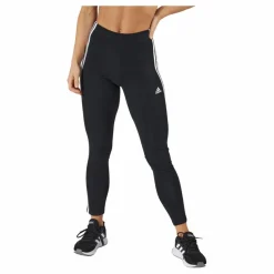 adidas Essentials 3-Stripes High-Waisted Single Jersey Leggings Black / White Svart Sale