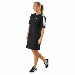 Essentials 3-Stripes Single Jersey Boyfriend Tee Dress Black*adidas Sale