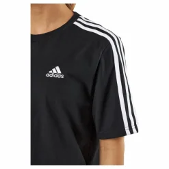 Essentials 3-Stripes Single Jersey Boyfriend Tee Dress Black*adidas Sale