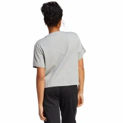 Essentials 3-Stripes Single Jersey Crop Top Medium Grey Heather*adidas Clearance