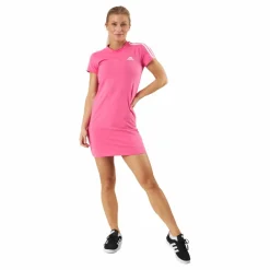 Essentials 3-Stripes Tee Dress Pulmag/White*adidas Online