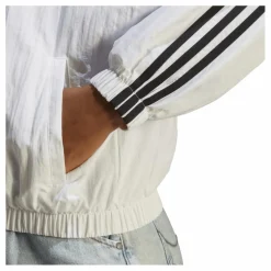 adidas Essentials 3-Stripes Woven Windbreaker White Vit Online