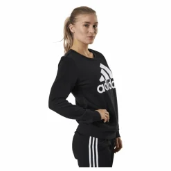 Essentials Sweatshirt Black / White*adidas New