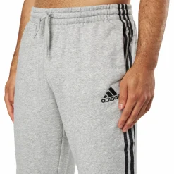 Essentials Tapered Cuff 3 Stripes Pants Medium Grey Heather / Black*adidas Online