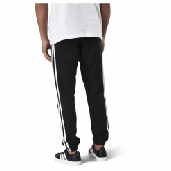Essentials Tapered Elasticcuff 3 Stripes Pant Black / White*adidas Clearance