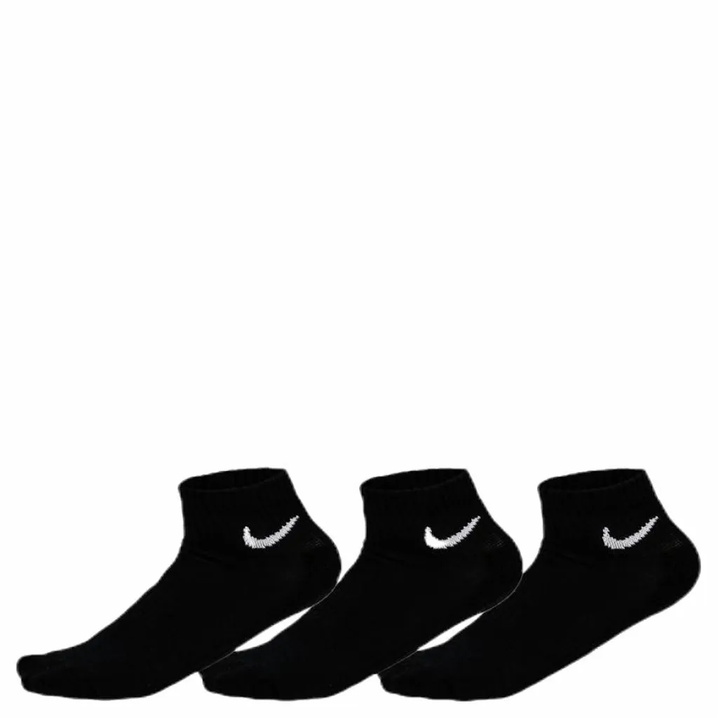 Everyday Cushioned Training Ankle Socks (3 Pairs) BLACK/WHITE*Nike Clearance