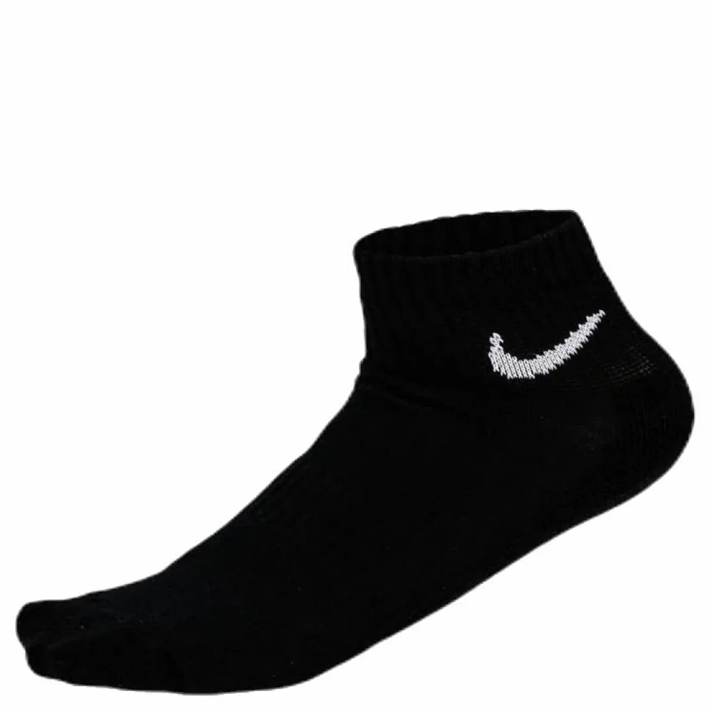 Everyday Cushioned Training Ankle Socks (3 Pairs) BLACK/WHITE*Nike Clearance