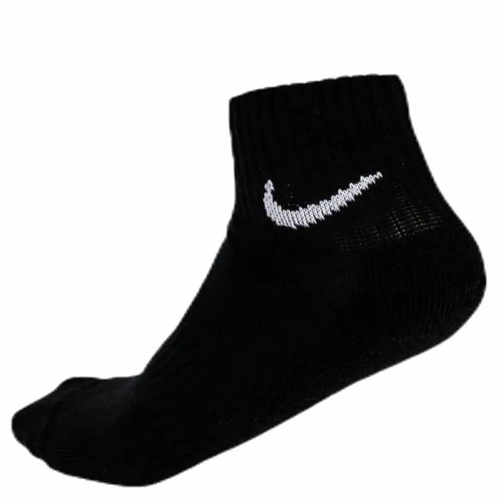 Everyday Cushioned Training Ankle Socks (3 Pairs) BLACK/WHITE*Nike Clearance