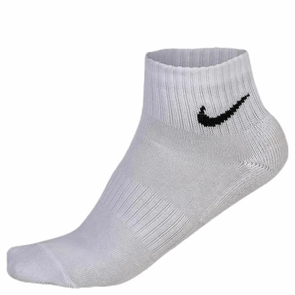 Nike Everyday Cushioned Training Ankle Socks (3 Pairs) WHITE/BLACK Vit Hot