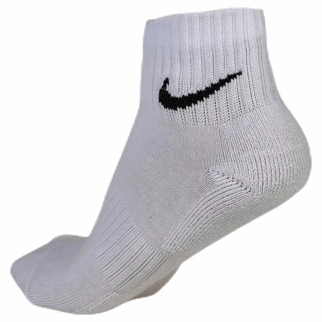 Nike Everyday Cushioned Training Ankle Socks (3 Pairs) WHITE/BLACK Vit Hot